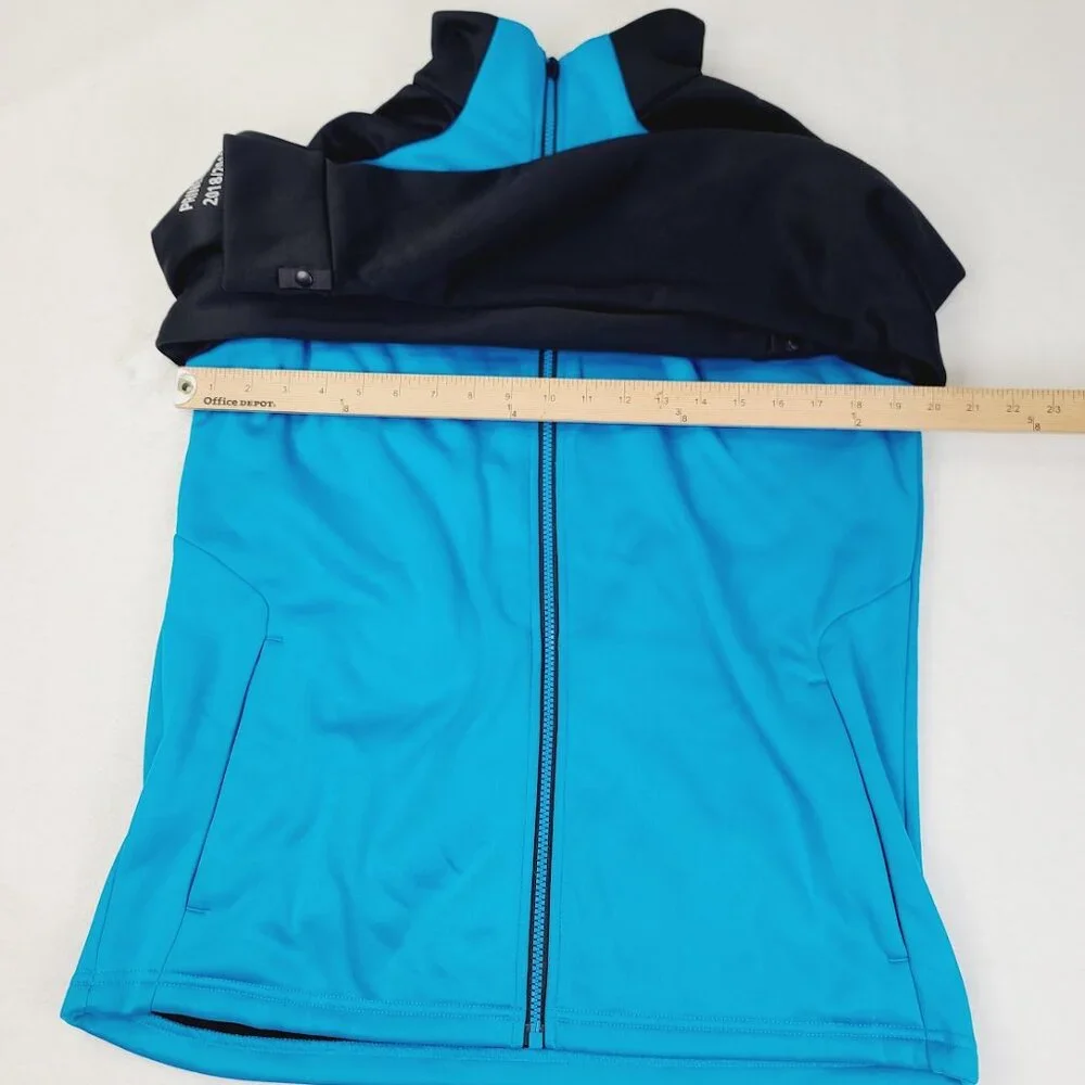 The North Face Men's Black Blue Apex Storm Peak Climate Windrunner Jacket Size M